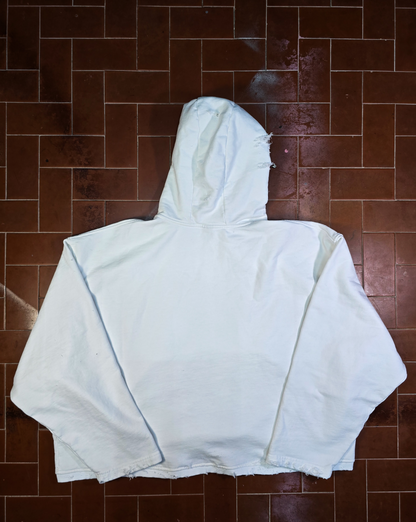 Destroyed Hoodie White