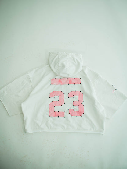 Football Jersey hoodie pink