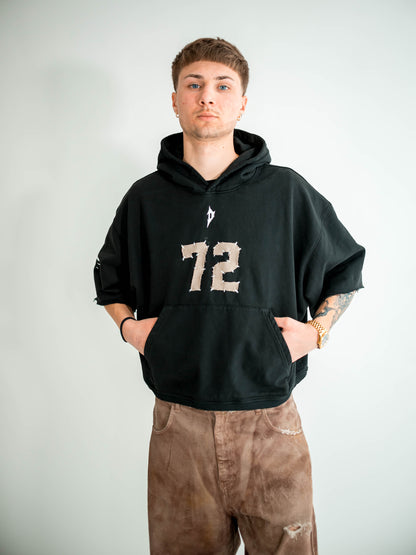 Football Jersey hoodie black