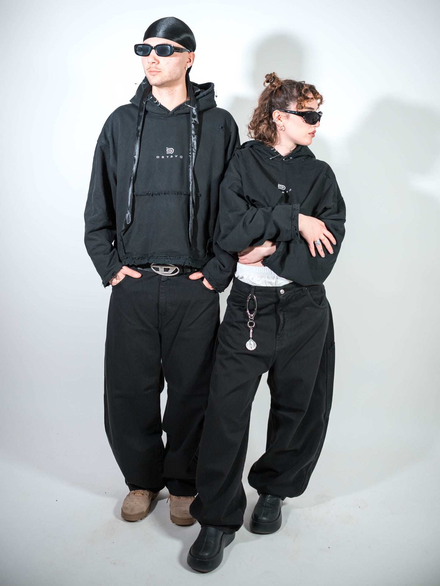 Balloon pants black